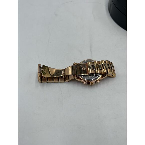 Michael Kors Runway Chronograph Rose Gold Stainless Steel Womens Watch MK5128 - Picture 12 of 14